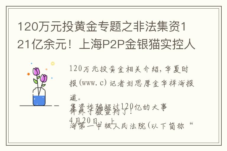 120萬元投黃金專題之非法集資121億余元！上海P2P金銀貓實控人被判無期，P2P存量風(fēng)險如何處置？