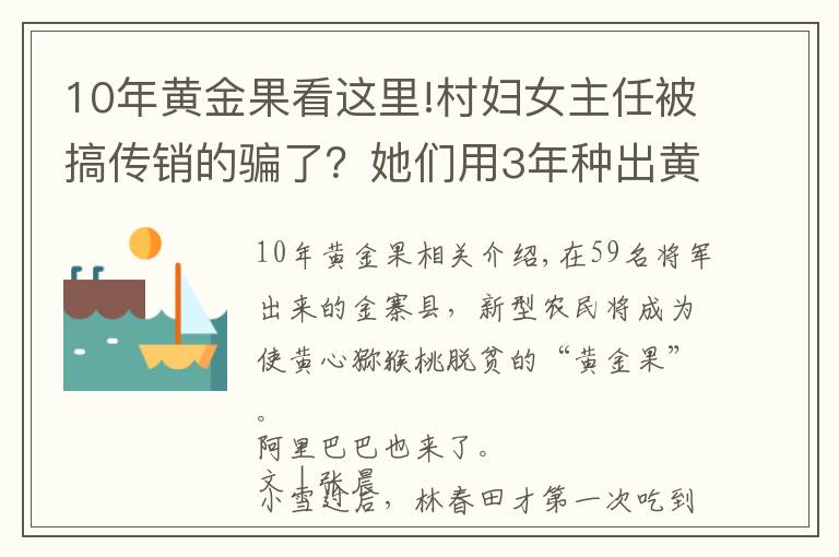 10年黃金果看這里!村婦女主任被搞傳銷的騙了？她們用3年種出黃金果 把阿里都引來了