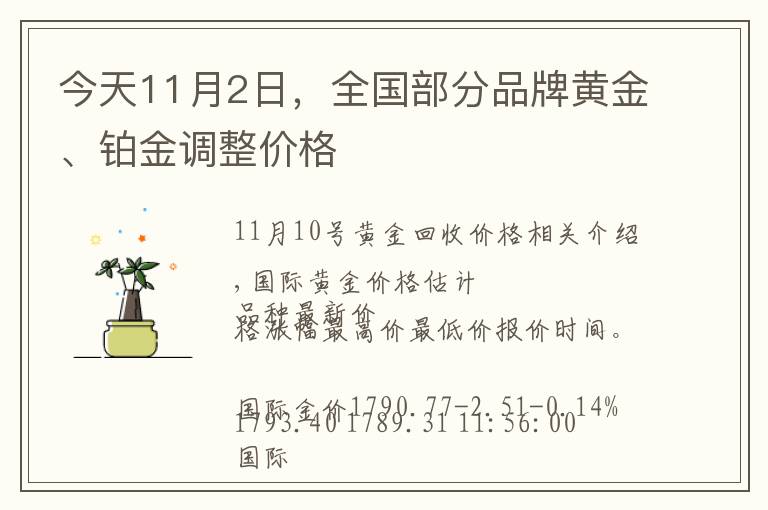 今天11月2日，全國(guó)部分品牌黃金、鉑金調(diào)整價(jià)格