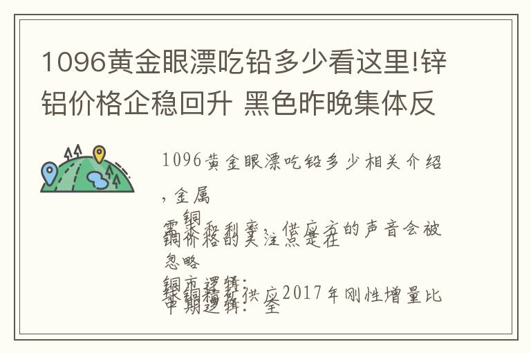 1096黃金眼漂吃鉛多少看這里!鋅鋁價(jià)格企穩(wěn)回升 黑色昨晚集體反彈