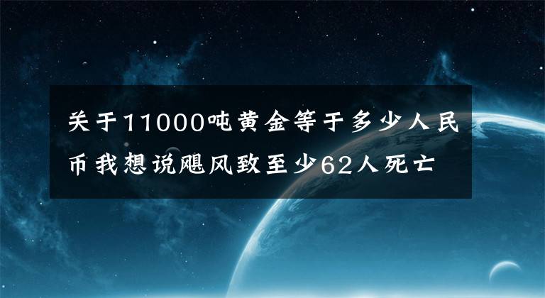 關(guān)于11000噸黃金等于多少人民幣我想說颶風(fēng)致至少62人死亡，拜登稱將砸650億防災(zāi)！關(guān)鍵數(shù)據(jù)突然崩了