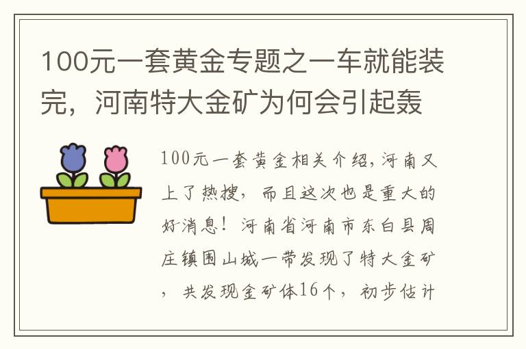 100元一套黃金專題之一車就能裝完，河南特大金礦為何會(huì)引起轟動(dòng)？除了值錢還有啥用？