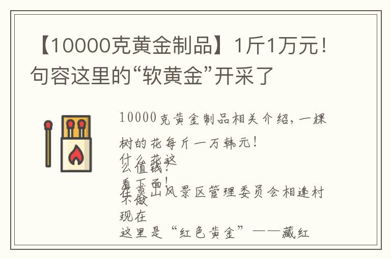 【10000克黃金制品】1斤1萬(wàn)元！句容這里的“軟黃金”開采了