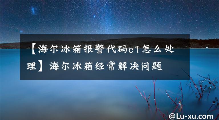 【海爾冰箱報警代碼e1怎么處理】海爾冰箱經常解決問題