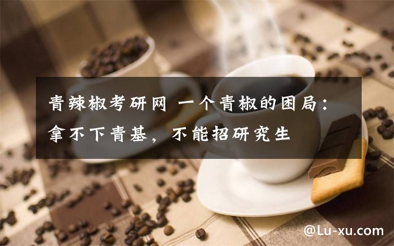 青辣椒考研網(wǎng) 一個(gè)青椒的困局：拿不下青基，不能招研究生