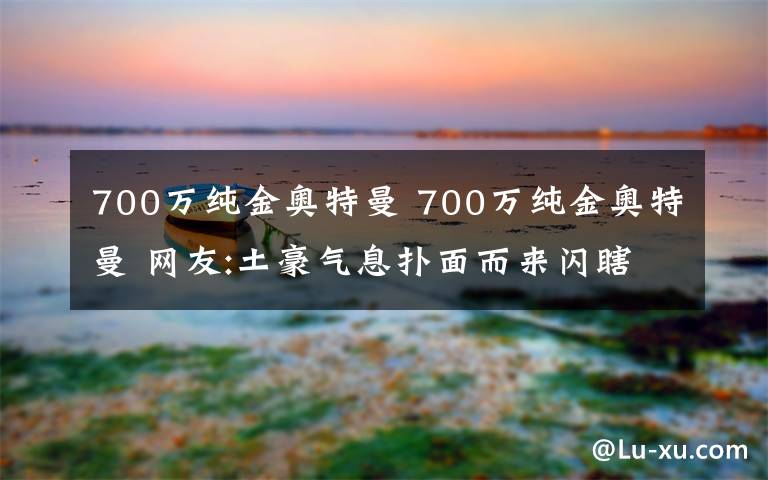 700萬純金奧特曼 700萬純金奧特曼 網(wǎng)友:土豪氣息撲面而來閃瞎我的鈦合金狗眼