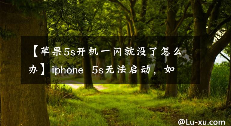 【蘋果5s開機(jī)一閃就沒了怎么辦】iphone 5s無(wú)法啟動(dòng)，如何處理