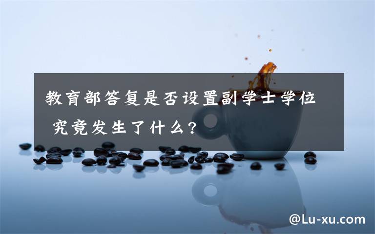 教育部答復(fù)是否設(shè)置副學(xué)士學(xué)位 究竟發(fā)生了什么?