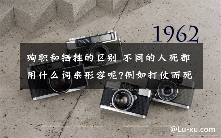 殉職和犧牲的區(qū)別 不同的人死都用什么詞來(lái)形容呢?例如打仗而死叫犧牲,因工作而死叫殉職,高僧死叫圓寂……還有什么呢?最好多一點(diǎn)!太太謝謝了,