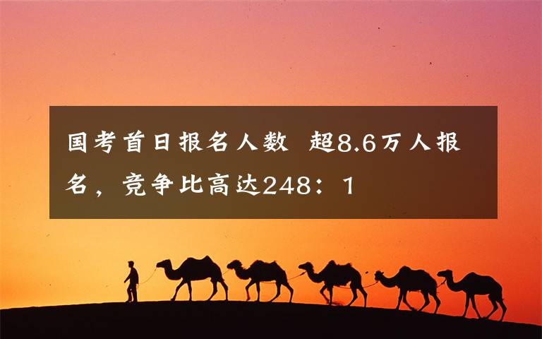 國考首日?qǐng)?bào)名人數(shù)  超8.6萬人報(bào)名，競爭比高達(dá)248：1