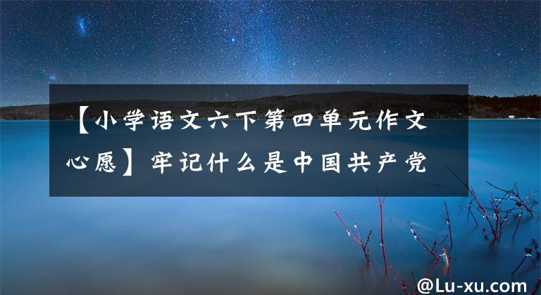 【小學(xué)語(yǔ)文六下第四單元作文心愿】牢記什么是中國(guó)共產(chǎn)黨，應(yīng)該做什么這一根本問(wèn)題