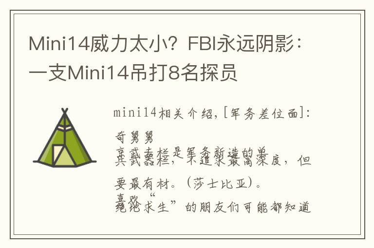 Mini14威力太??？FBI永遠(yuǎn)陰影：一支Mini14吊打8名探員