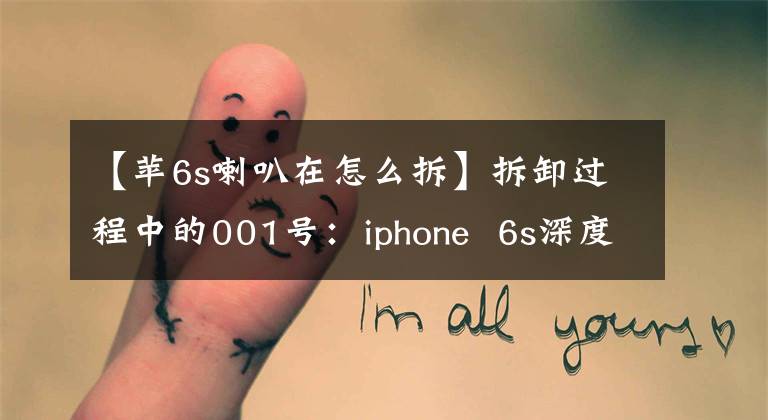 【蘋6s喇叭在怎么拆】拆卸過程中的001號(hào)：iphone  6s深度拆卸直播