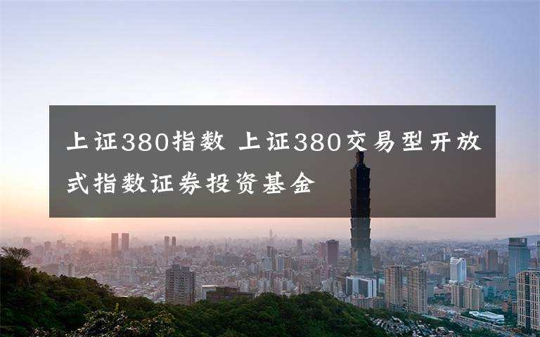 上證380指數(shù) 上證380交易型開放式指數(shù)證券投資基金