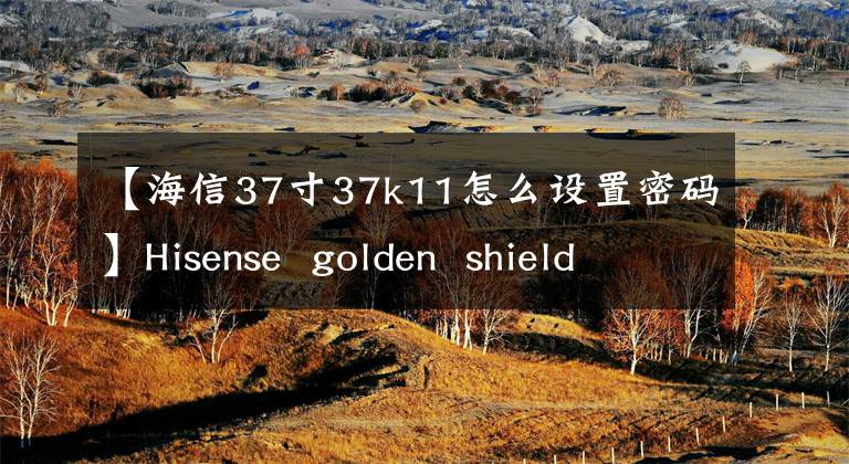 【海信37寸37k11怎么設(shè)置密碼】Hisense golden shield edition評估：硬件加密壽命持續(xù)