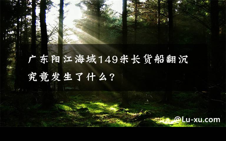 廣東陽江海域149米長貨船翻沉 究竟發(fā)生了什么?