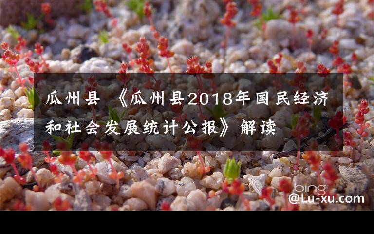 瓜州縣 《瓜州縣2018年國(guó)民經(jīng)濟(jì)和社會(huì)發(fā)展統(tǒng)計(jì)公報(bào)》解讀