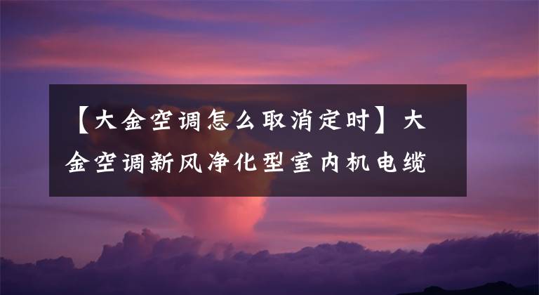 【大金空調怎么取消定時】大金空調新風凈化型室內(nèi)機電纜遙控器BRC1E651使用說明操作方法