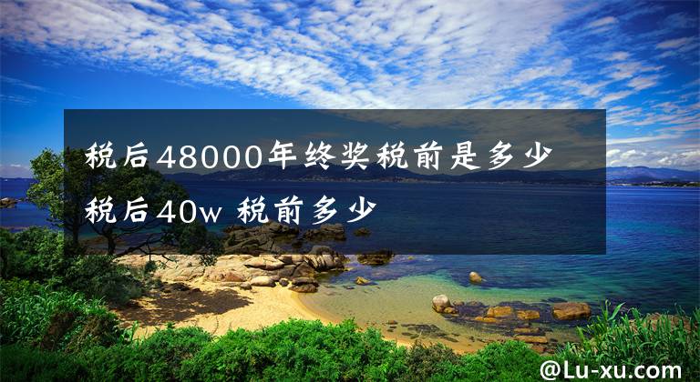 稅后48000年終獎稅前是多少 稅后40w 稅前多少