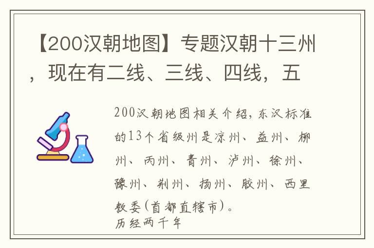 【200漢朝地圖】專題漢朝十三州，現(xiàn)在有二線、三線、四線，五六線