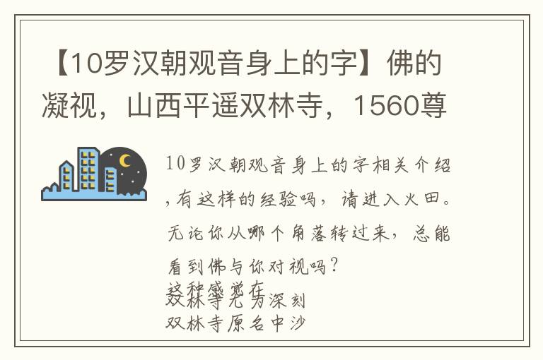 【10羅漢朝觀音身上的字】佛的凝視，山西平遙雙林寺，1560尊彩塑目光灼灼呼之欲出