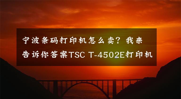 寧波條碼打印機(jī)怎么賣？我來告訴你答案TSC T-4502E打印機(jī)-制造業(yè)桌面條碼打印機(jī)