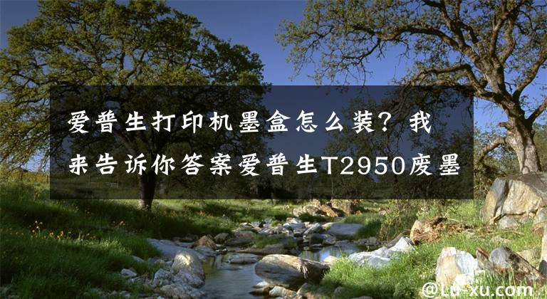 愛普生打印機墨盒怎么裝？我來告訴你答案愛普生T2950廢墨倉更換步驟分享