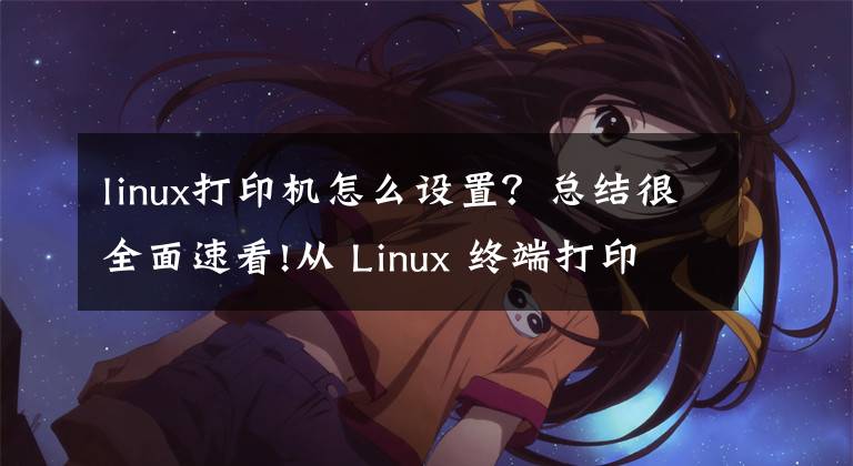 linux打印機(jī)怎么設(shè)置？總結(jié)很全面速看!從 Linux 終端打印文件