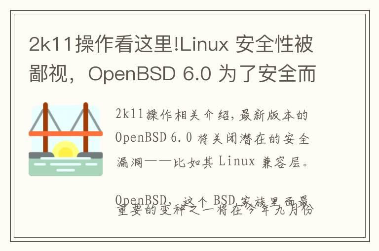 2k11操作看這里!Linux 安全性被鄙視，OpenBSD 6.0 為了安全而拋棄了 Linux 兼容層