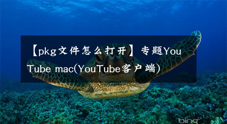 【pkg文件怎么打開】專題YouTube mac(YouTube客戶端)