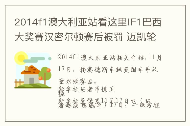 2014f1澳大利亞站看這里!F1巴西大獎(jiǎng)賽漢密爾頓賽后被罰 邁凱輪車手5年來首進(jìn)前三