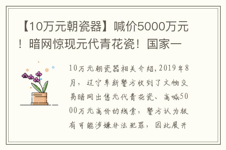 【10萬(wàn)元朝瓷器】喊價(jià)5000萬(wàn)元！暗網(wǎng)驚現(xiàn)元代青花瓷！國(guó)家一級(jí)文物也被盜？