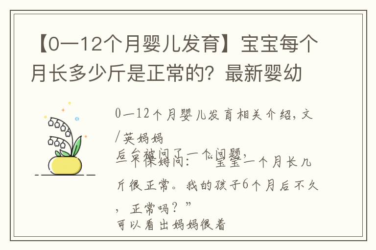 【0一12個(gè)月嬰兒發(fā)育】寶寶每個(gè)月長(zhǎng)多少斤是正常的？最新嬰幼兒體重對(duì)照表，家長(zhǎng)請(qǐng)收好