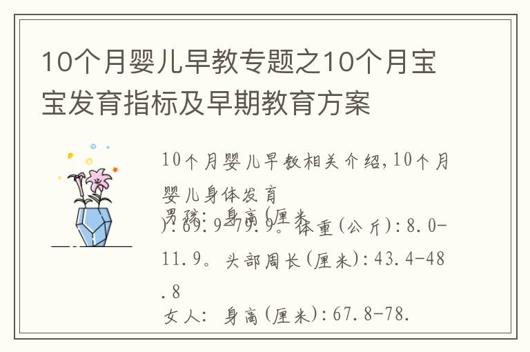 10個(gè)月嬰兒早教專題之10個(gè)月寶寶發(fā)育指標(biāo)及早期教育方案