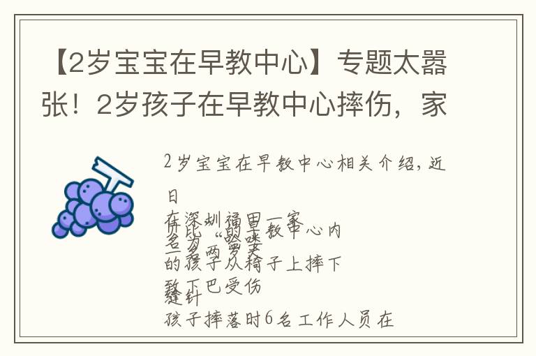 【2歲寶寶在早教中心】專題太囂張！2歲孩子在早教中心摔傷，家長遭威脅：若聯(lián)系媒體，先行拘留