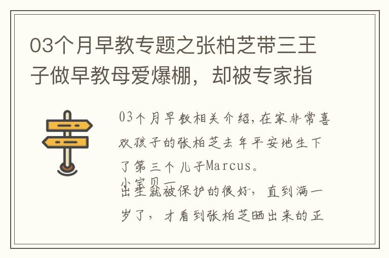 03個(gè)月早教專題之張柏芝帶三王子做早教母愛爆棚，卻被專家指出做錯(cuò)了這兩點(diǎn)···