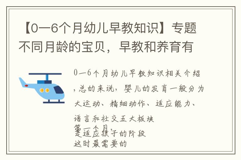 【0一6個月幼兒早教知識】專題不同月齡的寶貝，早教和養(yǎng)育有哪些需要注意的？