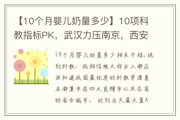 【10個月嬰兒奶量多少】10項科教指標(biāo)PK，武漢力壓南京，西安不及廣州，長沙險勝成都