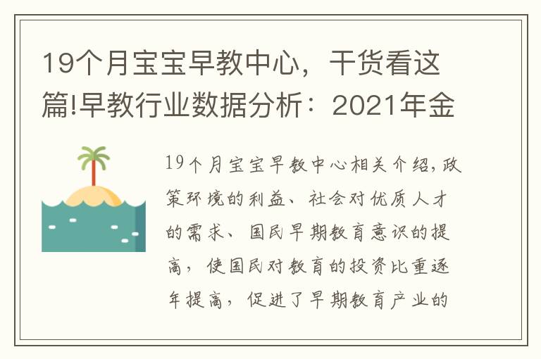 19個(gè)月寶寶早教中心，干貨看這篇!早教行業(yè)數(shù)據(jù)分析：2021年金寶貝一線城市教學(xué)中心占比為19%