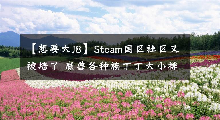 【想要大J8】Steam國(guó)區(qū)社區(qū)又被墻了 魔獸各種族丁丁大小排名