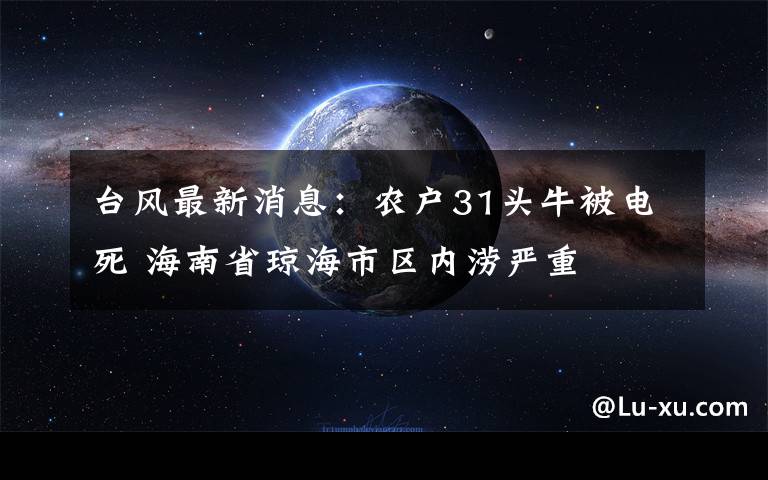 臺(tái)風(fēng)最新消息：農(nóng)戶31頭牛被電死 海南省瓊海市區(qū)內(nèi)澇嚴(yán)重