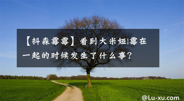 【抖森霉霉】看到大米婭|霉在一起的時候發(fā)生了什么事？