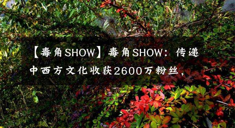 【毒角SHOW】毒角SHOW：傳遞中西方文化收獲2600萬粉絲，究竟背靠什么