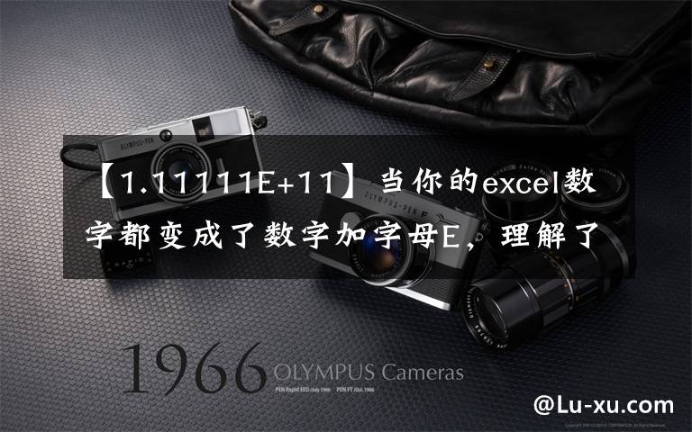 【1.11111E+11】當(dāng)你的excel數(shù)字都變成了數(shù)字加字母E，理解了就很簡單！