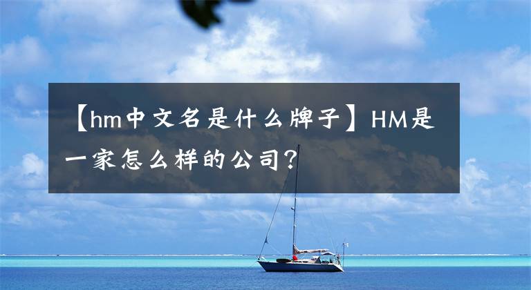 【hm中文名是什么牌子】HM是一家怎么樣的公司？