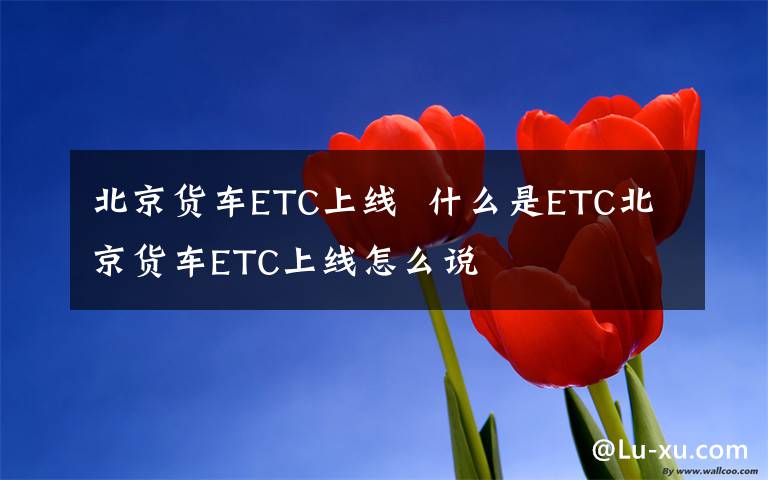 北京貨車ETC上線  什么是ETC北京貨車ETC上線怎么說(shuō)