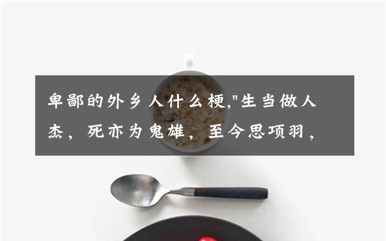 卑鄙的外鄉(xiāng)人什么梗,