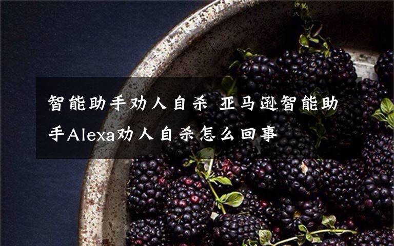 智能助手勸人自殺 亞馬遜智能助手Alexa勸人自殺怎么回事