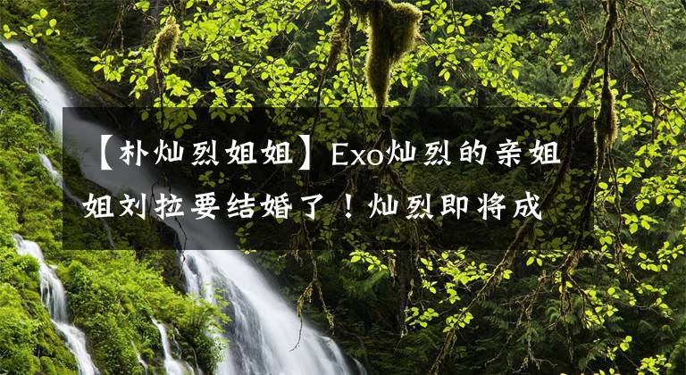 【樸燦烈姐姐】Exo燦烈的親姐姐劉拉要結婚了！燦烈即將成為處男