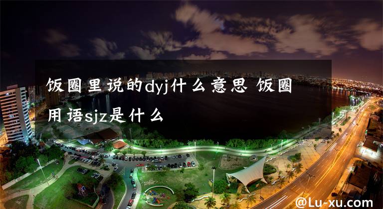 飯圈里說的dyj什么意思 飯圈用語sjz是什么